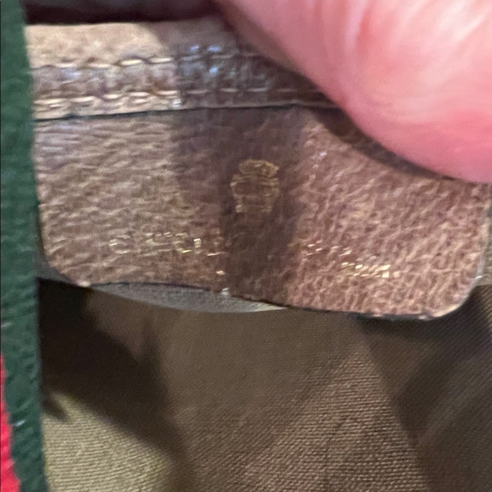 Gucci Beige Monogram Tote with Brown Trim - Picture 4 of 15